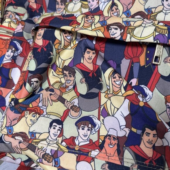 Disney Store Oh My Disney Hero Prince Backpack Bag Flynn Beast Eric Phillip - Picture 3 of 16